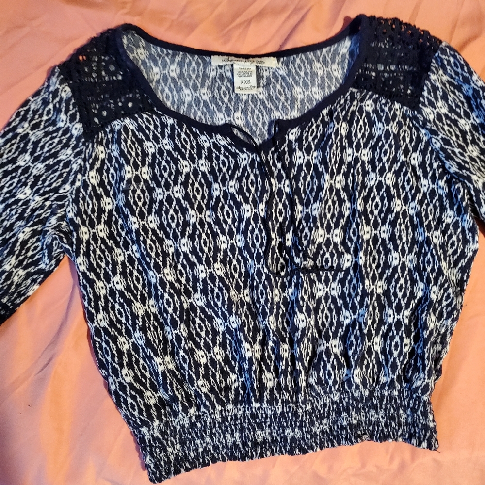 American rag long sleeve crop top